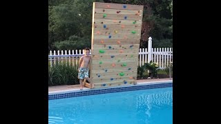 Build Your Own Climbing Rock Wall For Your Pool