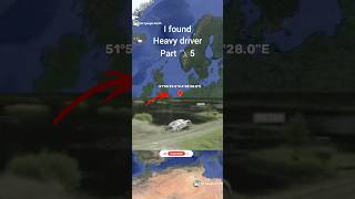 😱I found heavy driver 🚖 part 5 On Google Maps and Google Earth🌎😰 #shorts #viral #h2googleearth