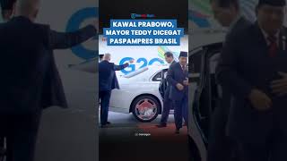 KAWAL PRABOWO! Mayor Teddy Dicegat Paspampres Brasil di KTT G20, Langsung Buang Muka