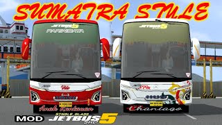 SHARE‼️LIVERY 2 SUMATRAAN VIDO AND NPM MOD JETBUS 5 SHD SG (SUMATRA STYLE) || OF GAMERS