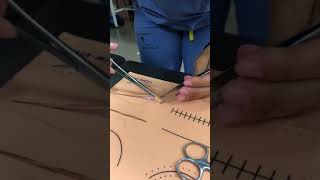 Continuous (running) suture