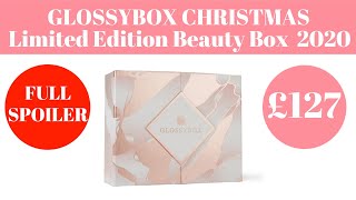 GLOSSYBOX CHRISTMAS LIMITED EDITION BEAUTY BOX 2020 – *FULL SPOILER*…WORTH £127