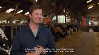 Van Aart dairy farm : Gemini UP - BouMatic makes for a calm and productive barn (English subtitles)