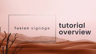 Canon | Business - Fusion Signage: 5-minute tutorial