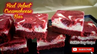 Red Velvet Creamcheese Bar |  Schilla's Easy Recipes