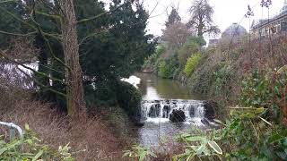 The Pavilion Gardens waterfall. Buxton.