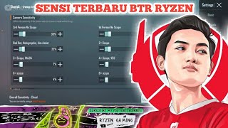 SENSITIVITAS BTR RYZEN TERBARU 2022 | PUBG MOBILE