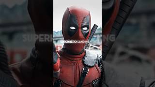 Superhero Landing! Totally impractical they all do it 🤣 #deadpool1 #wolverine #marvel #mcu #montage