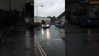 First Cymru Cymru Clipper Optare Versa YJ13 HMC And YJ13 HLR At Bridgend With First Cymru Enviro 200