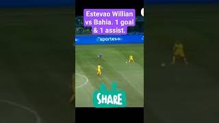 Estevao Willian vs Bahia. 1 goal & 1 assist. Sensational ✨🔥. #football #footballshorts #chelsea #cfc