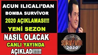 Acun Ilıcalı'dan Flaş Survivor 2020 Açıklaması!! Canlı Yayında Herşeyi Açıkladı!!