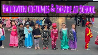 Halloween costumes and Parade at Abhi School | Maloney School Halloween 🎃 Parade