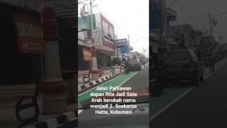 Suasana baru jalan pahlawan Kebumen #shorts