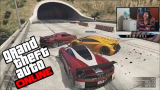 GTA 5 Online Carreras #1 - Carros Chocones Con Gadimasaybe (GTA V Online Gameplay)