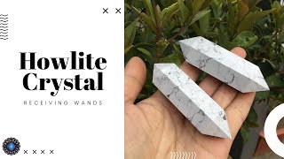 Howlite Crystal Receiving Wands