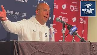 James Franklin recaps Penn State football's 28-13 win over Wisconsin (press conference)