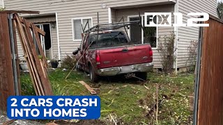 2 impaired drivers arrested after crashing into separate Vancouver homes