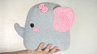 Cojín elefante amigurumi tutorial