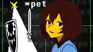 Is the Lesser Dog VISIBLE Off Screen When Petted Too Much? [ Undertale ]