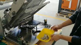 Automatic fruit vegetables tray preservative film wrapping machine