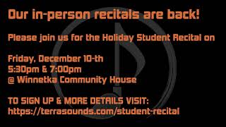 Terra Sounds face-to-face recital Dec 2021