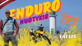 Enduro motociklų nuotykiai Latvijoje | Testuojame TET