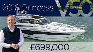 2018 Princess V50 'Supine' Full Broker Walkthrough with Ken Knight