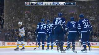 Morgan Rielly 16th goal of the Season! 02/03/2019 (Buffalo Sabres  at Toronto Maple Leafs)