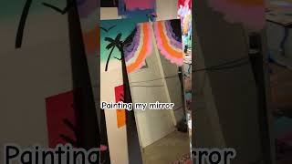 Painting my mirror #music #artist #hiphop #spotify #song #artsupplies #art #cover #painting