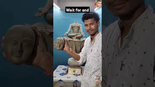 Mahakal🔱🚩How make to shiv #art #clayart #sculpture #statue #shorts #viralvideo