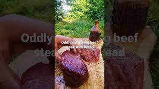 #shorts Oddly satisfying beef steak with bread | KT Food Review