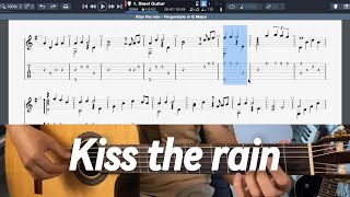 Kiss The Rain (Yiruma) / Quá Trình Soạn Tab Guitar Fingerstyle / Level:  ★☆☆