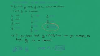 Fraction and Decimal Patterns