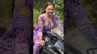 Girl R15 bike lovers 🥰 || girl bike riding || R15 bike riding status || Princi Sanju 99 r15 bike rid