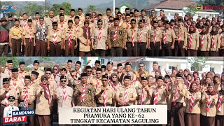 Upacara HUT Pramuka ke-62 Tahun 2023 Tingkat Kecamatan Saguling #pramuka #hutpramuka