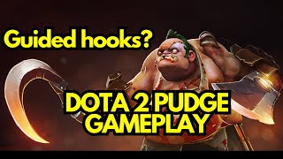 Pudge has guided hooks?! Dota 2 Pudge gameplay