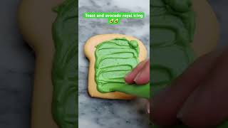 Toast and avocado royalicing🥑🥑🥑 #icing  #royalicing  #celebration #cookies #business #fun#toast