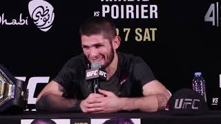 UFC 242 Post Fight Press Conference Khabib Nurmagomedov