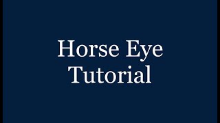 Horse eye tutorial - How to draw a horse eye in colour pencil