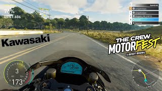 Using the KAWASAKI NINJA H2 in 1ST PERSON POV in the Grand Race **PODIUM** - The Crew Motorfest