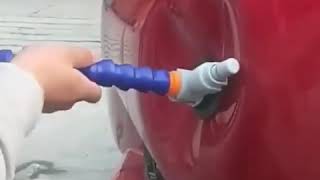 the amazing video, how can you remove the dent on your car