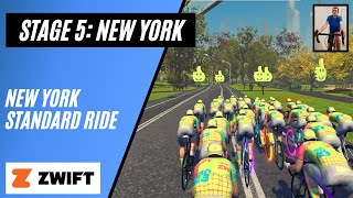 Tour de Zwift Stage 5: Sticking with the Front Pack // New York // Knickerbocker Reverse