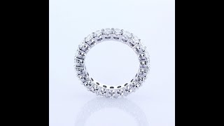 950 PLATINUM 3.50CT OVAL CUT DIAMOND ETERNITY BAND (2)