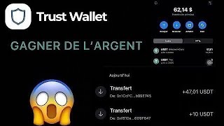 Comment gagner la crypto monnaie USDT gratuitement avec trust wallet