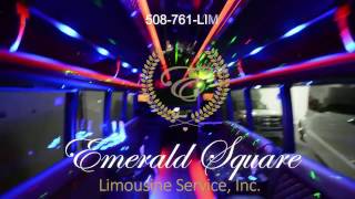 New 26 Passenger Luxury Party Bus Emerald Square Limousine