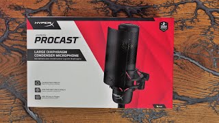 HyperX Procast Mic ASMR UNBOXING with no commentary