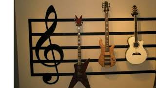 Guitar theme room ideen