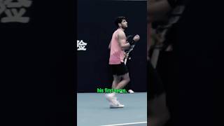 Alcaraz ANGRY with umpire over time violation 😡⏱️ #tennis