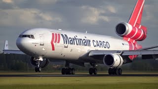 MD-11, Boeing 747, 777 - Martinair, KLM Airplanes Landing at Amsterdam Schiphol Airport (PW Archive)