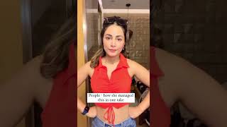 Following the trend 🔥🔥 || Hina Khan new Instagram reel || #shorts #trending #viral #youtube #trend